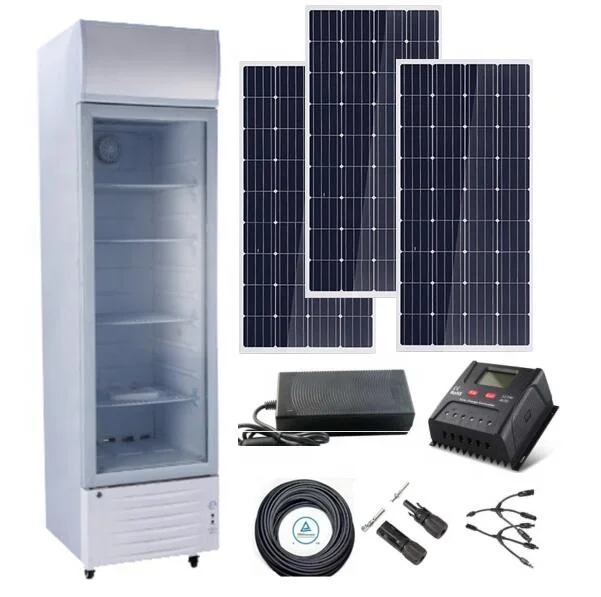 
300 Liters Solar powered Display fridge Refrigerator cooler showcase 