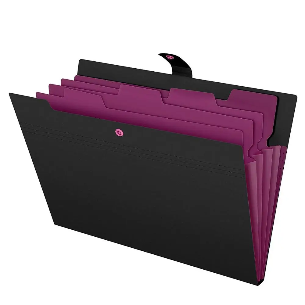 Letter A4 Paper Expanding File Folder Pockets Accordion Document Organizer