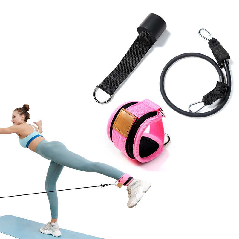 Factory Fitness Adjustable Ankle Strap With Ankle Buckle Leg Strength Trainer Gym Ankle Straps For Cable Machines