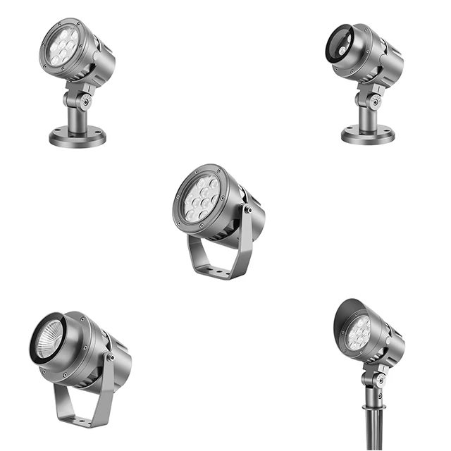 DC12V IP66 RGB Aluminum landscape Multicolor led spotlights outdoor lighting
