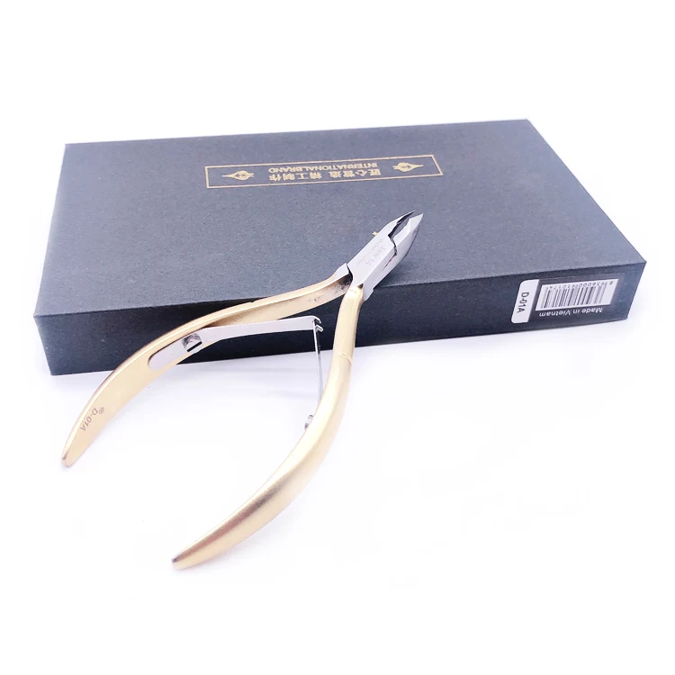 Wholesale Private Label Professional High Quality Best Gold Stainless Steel Personalized Cuticle Nail Nipper