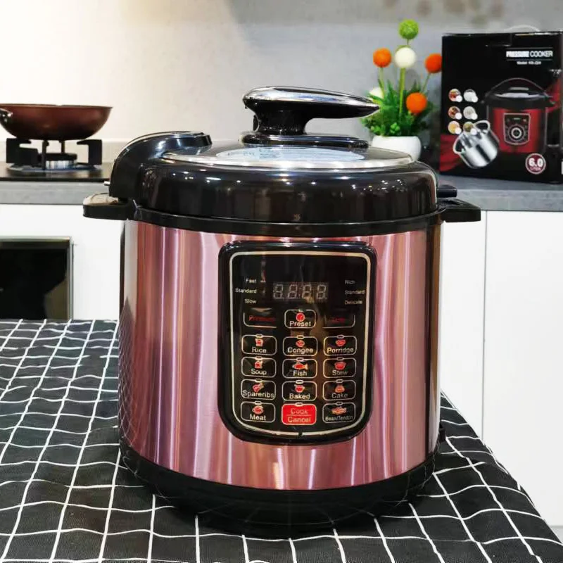 Best 9-In-1 Multi-Use Slow Cooker Stainless Steel Multifunction 4L 5L 6L German Electric Pressure Cooker With Thermostat