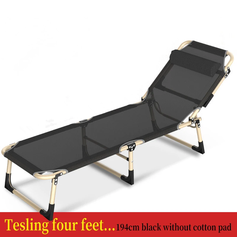  Reinforced mteal folding beds 600D Oxford fabric single office lunch break bed military