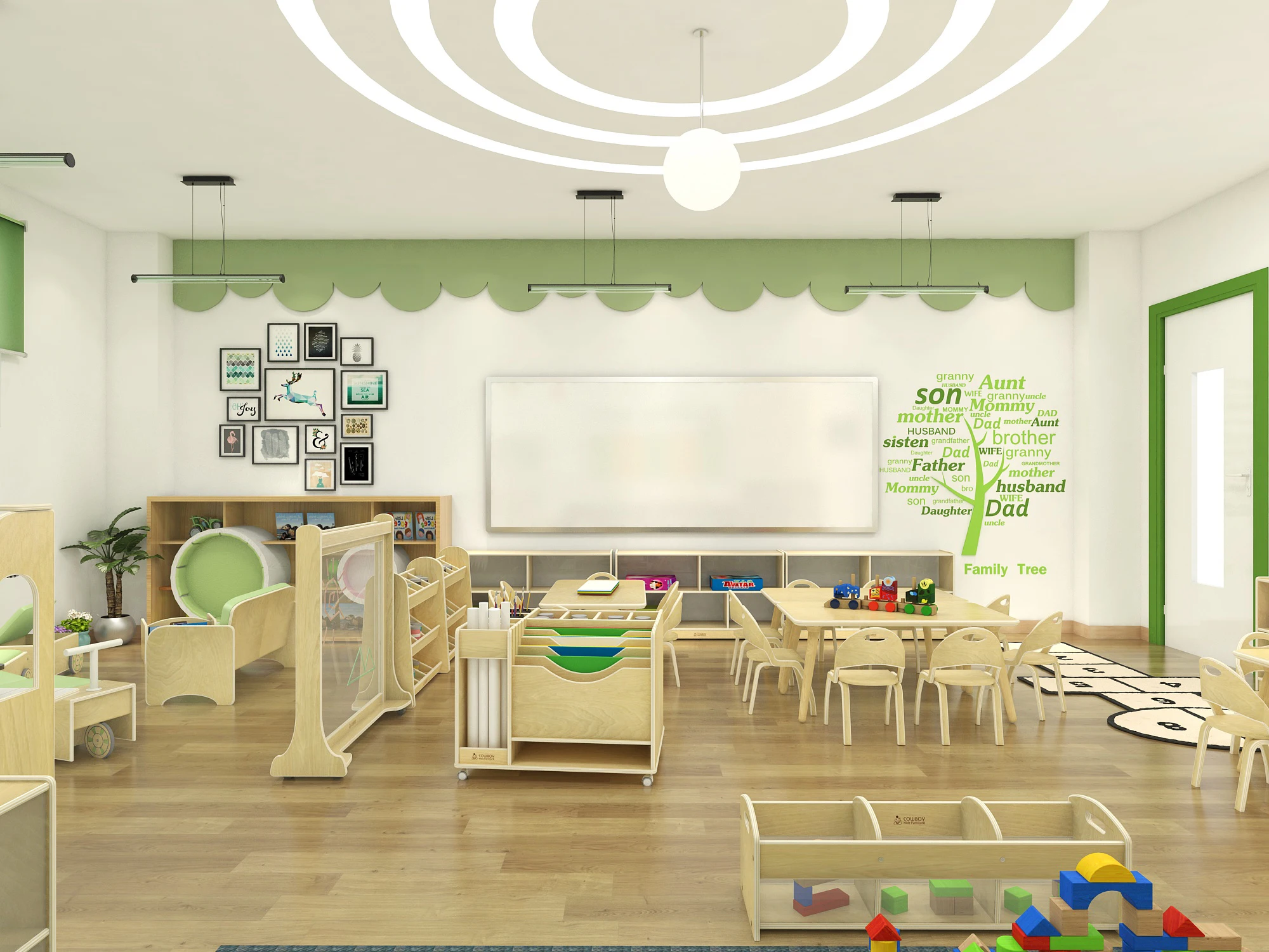 COWBOY on sale modern preschool furniture wood nature environment preschool nursery kindergarten kids play school furniture