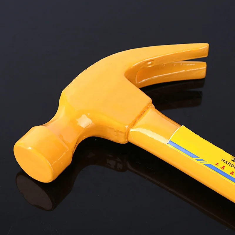 Custom High Carbon Steel Anti-slip Adhesive Handle Steel Pipe Claw Hammer Dovetail Roof Hammer