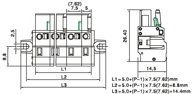 Cheap custom spring threaded tube inserts connectors mcs spring terminal connector blocks