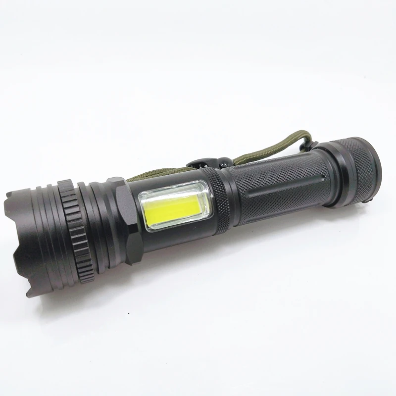 Security Self-defense USB Rechargeable Torch Light Long Range Beam Distance White Laser Light p7 Flashlight