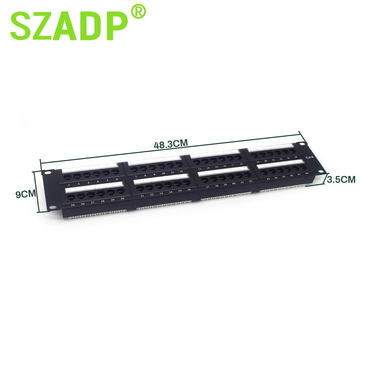 Cat 5 Патч-панель со вставками Cat6 48 портов Rj45 24 порта Utp скользящая Sc дуплекс 25 50 порт Rj11 телефонная