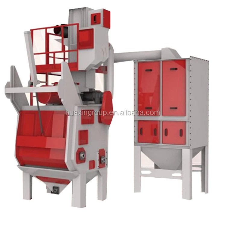 Q32 series tumble rubber belt shotblast belt shot blasting equipment\automatic crawler shot blasting machine