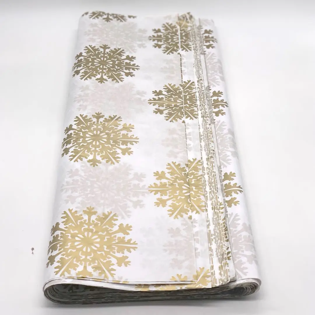 Снежинка 23 г/м2, 50*75 см, Рождественский праздничный подарок, упаковочная бумага для подарочной упаковки
