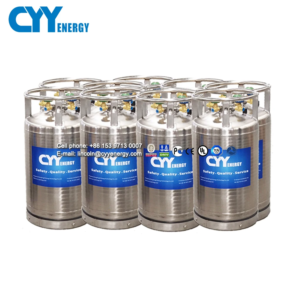 Factory Price 499 liters 34 bar Cryogenic Portable Dewar Cylinders for Liquid Nitrogen