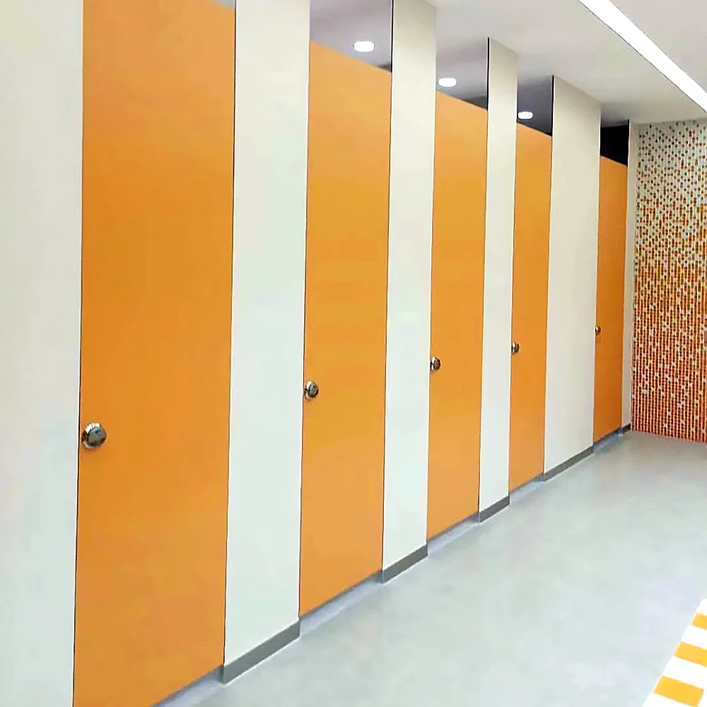 Plastic Laminate Office Toilets phenolic Compact Hpl Toilet Partitions bathroom Cubicles Toilet In Stall