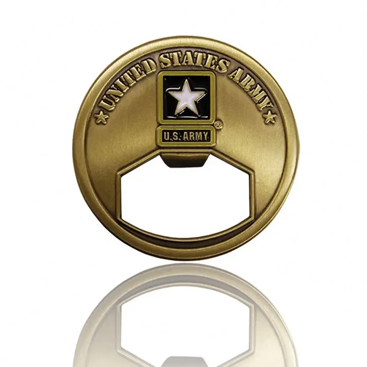 Оптовая продажа с завода, металлическая открывалка для бутылок с монетами в античном стиле