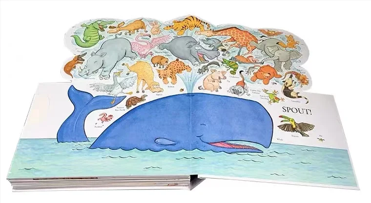 English Story Board Book Printing  Book  Custom Printing On Demand  For Kids Pop Up Story Books