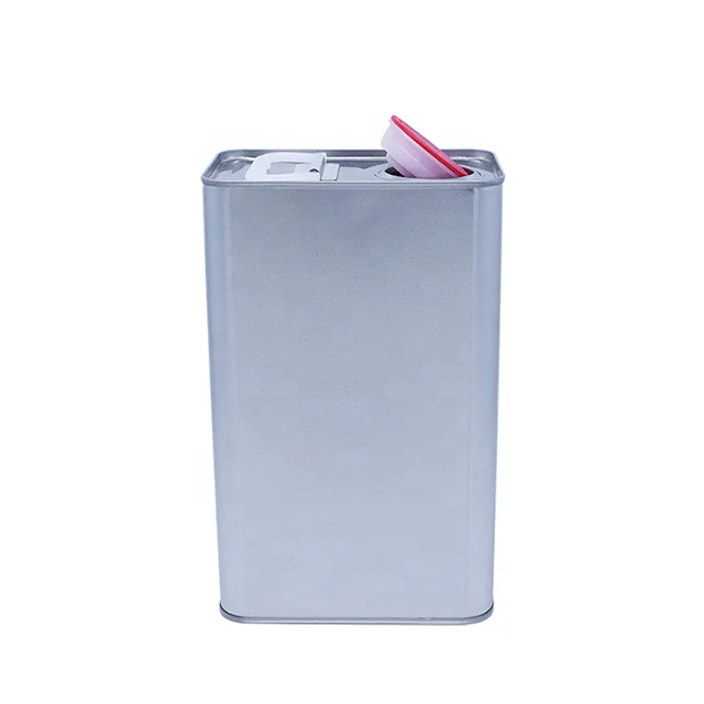 wholesale 2L 4L Square Motor Engine Oil Tin Can engine oil aerosol tin can With Japan Finger Press Lid Plastic Pull Lid
