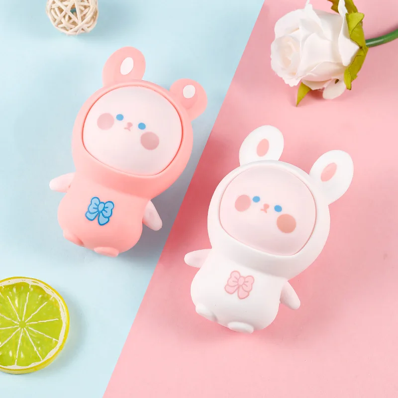 Dressed Bunny Pinch Unique TPR Soft Release Anti-stress Rabbit Wholesale Custom Rabbit Stretchy Stress Toy