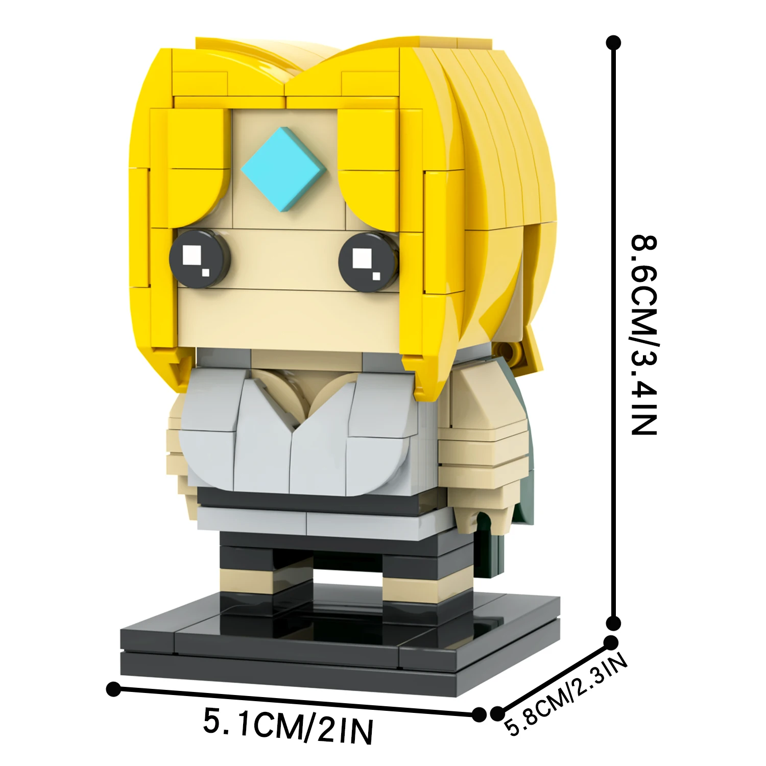 MOC7239 MOC7240 Tsunade Hatake Kakashi Japanese Anime Character Square Head Bricks Educational Collect Building Blocks Kids Toys