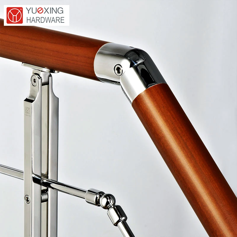 High Quality Outdoor Indoor Pipe Post Balustrade Handrails Stainless Steel Cross tube Railing