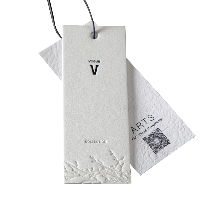 clear pvc luggage  plastic seal custom logo clothing shirt gift manila string paper tag