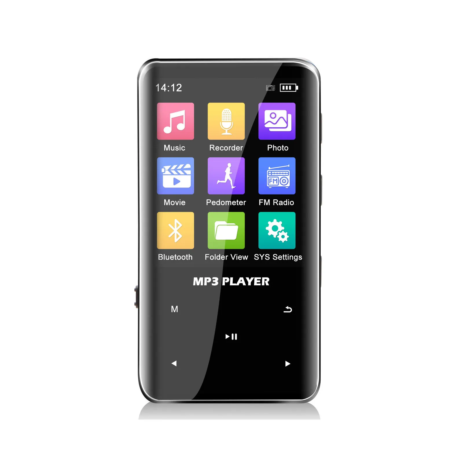 Aomago беспроводной Loseless MP4 плеер мини Спорт Бег портативный клип MP3 музыкальный плеер