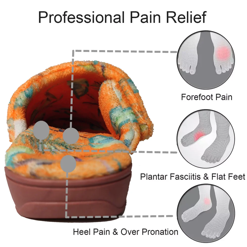 Эстетичные домашние женские пушистые эргономичные медицинские противоскользкие тапочки многоцветные от производителей обуви