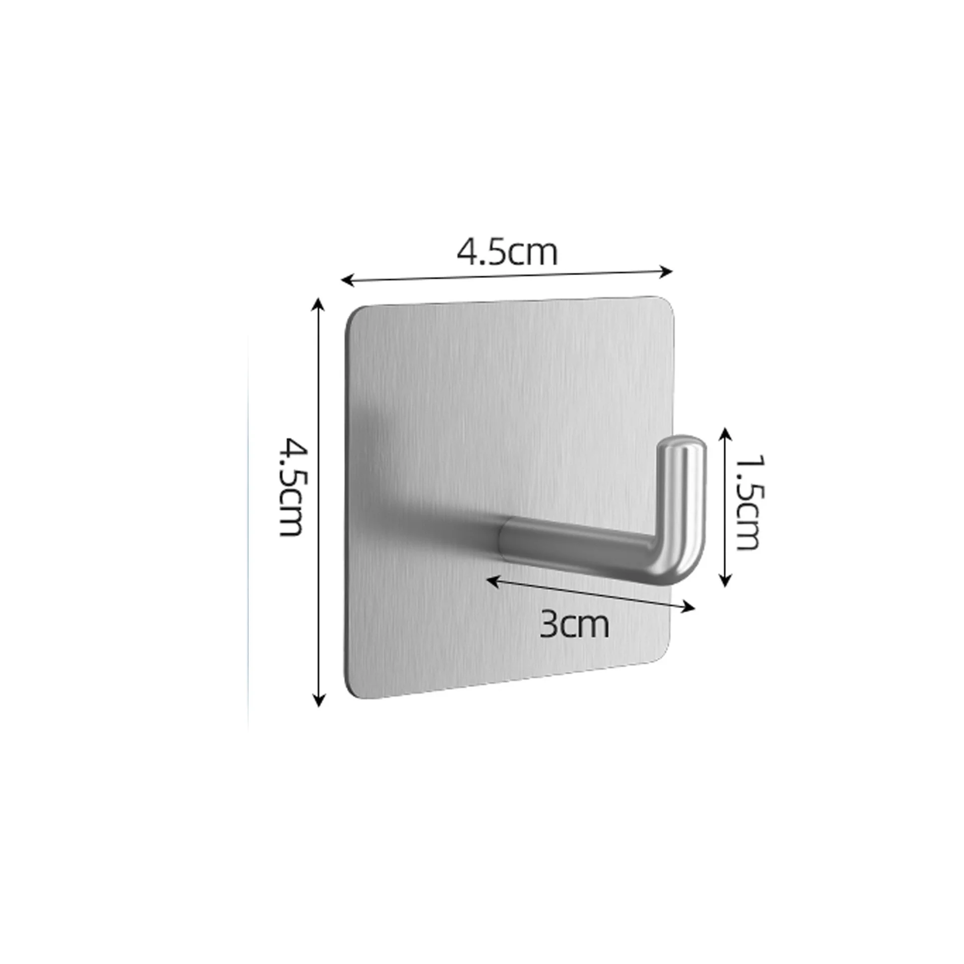 Customized Metal Hook Punch-free Adhesive Hanger Hooks Self Adhesive Wall Hooks For Bathroom Kitchen