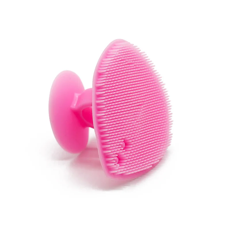 Portable Fashionable Mini Scrub Round Finger-cot Face Scrubber Wash Mini Silicone Facial Cleanser Cleansing Brush