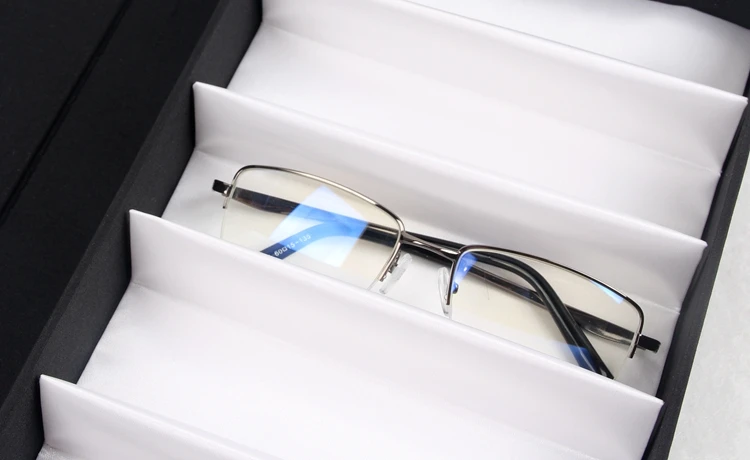 
2020 China Factory Elegant 9 pcs Leather Magnet Storage Box for glasses Display 