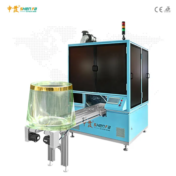 High speed Jars glass jars automatic hot stamping machine packing jars hot stamping