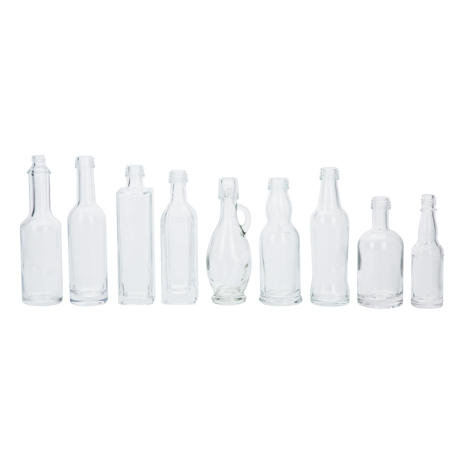 Wholesale Popular 250ml 350ml Mini Glass Jar Bottle Juice Milk Tea Glass Bottle Clear transparent Glass Bottle