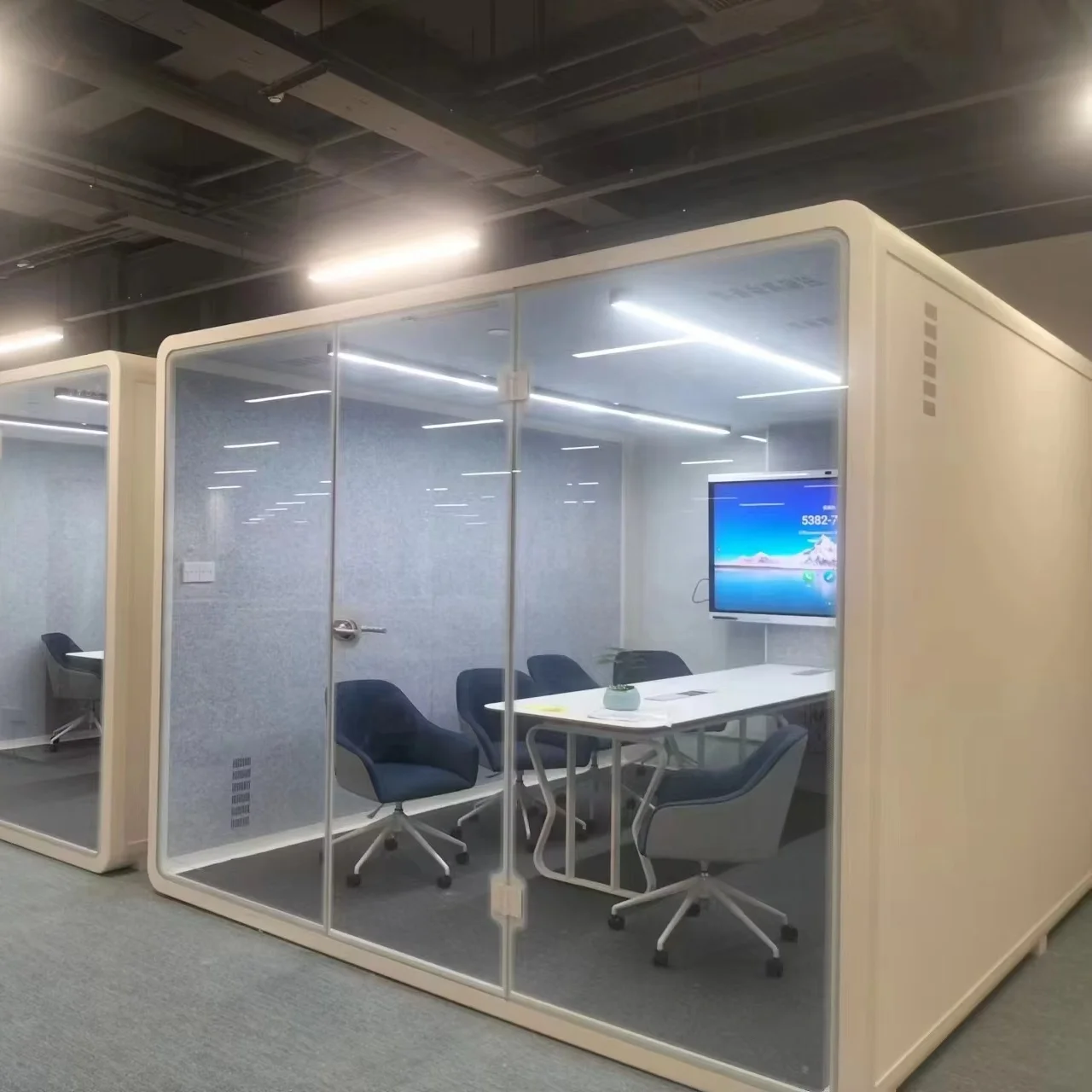 Soundbox prefabricated house private office phone booth work video recording air conditioner ventilator smart acoustic booth