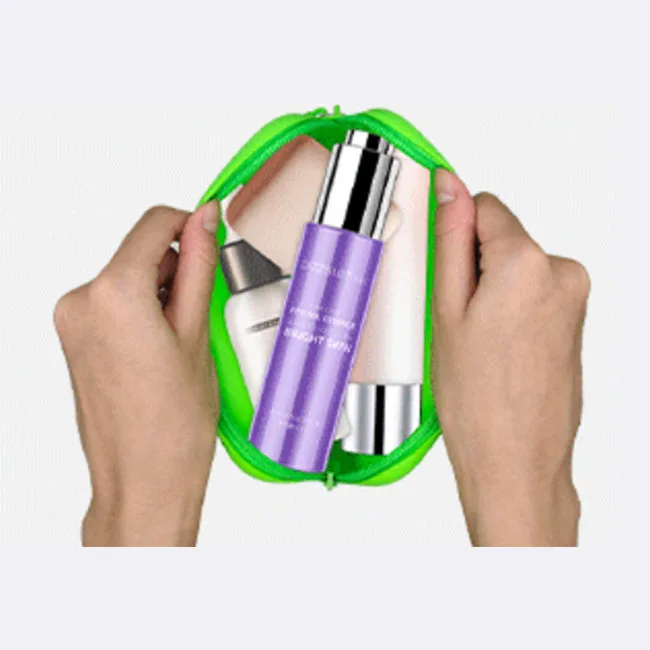 Silicone Coin Purse 2024 new Waterproof Silicone Cosmetic bags large capacity storage bag rope toiletry bag