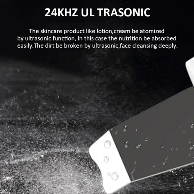 Rechargeable Face Scrubber Pore Deep Cleanings Sonic Facial Spatula Skin Exfoliator Beauty Peel Machine
