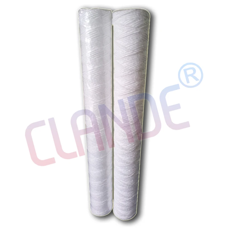 5/10/20/40 Inch 5 Micron String Wound Filter Cartridge For Water Refilling Station Machine