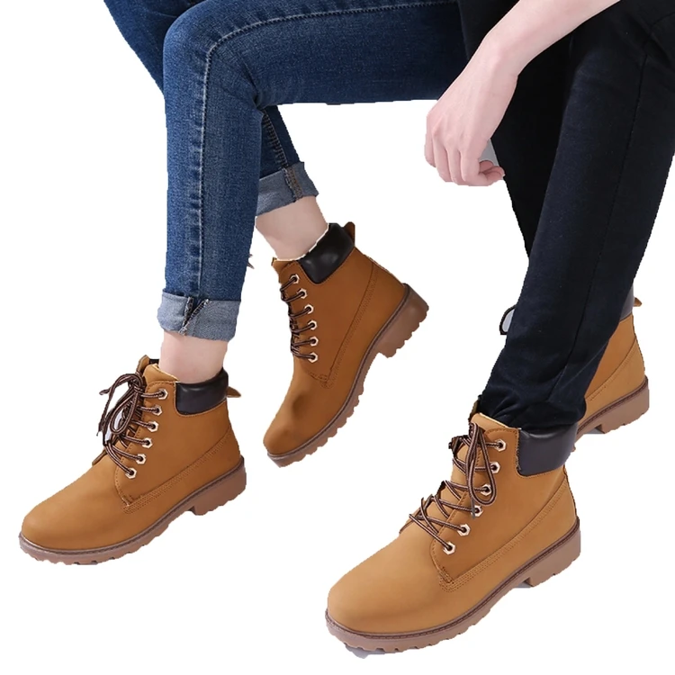 Factory Price Pu Leather Boots Waterproof High Heel Shoes Ankle Boots Casual Shoes For Men