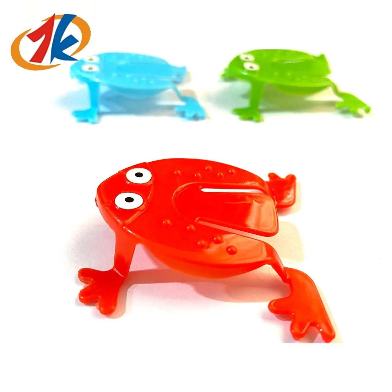 Jump N leap frog toy bouncing jumping plastic frogs 2024 trend animal toy for children toddles plastic toys finger pressing