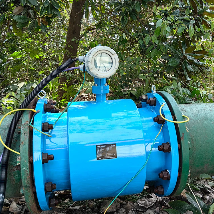 4~20mA RS485 Battery Powered Mag Electromagnetic Flow Meter Sewage Magnetic Flow Meter