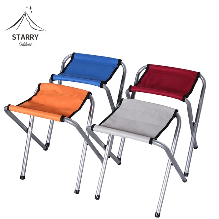 Mini cheap metal folding stool for fishing&hiking  portable folding stool used on beach