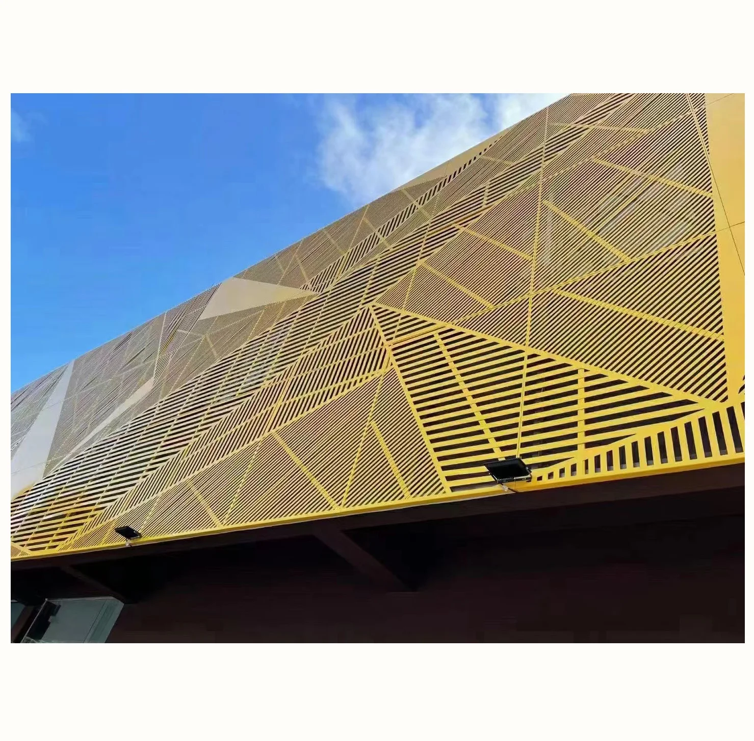 Architectural Laser Cutting Powder Coated Aluminum Outdoor Wall Covering Facade