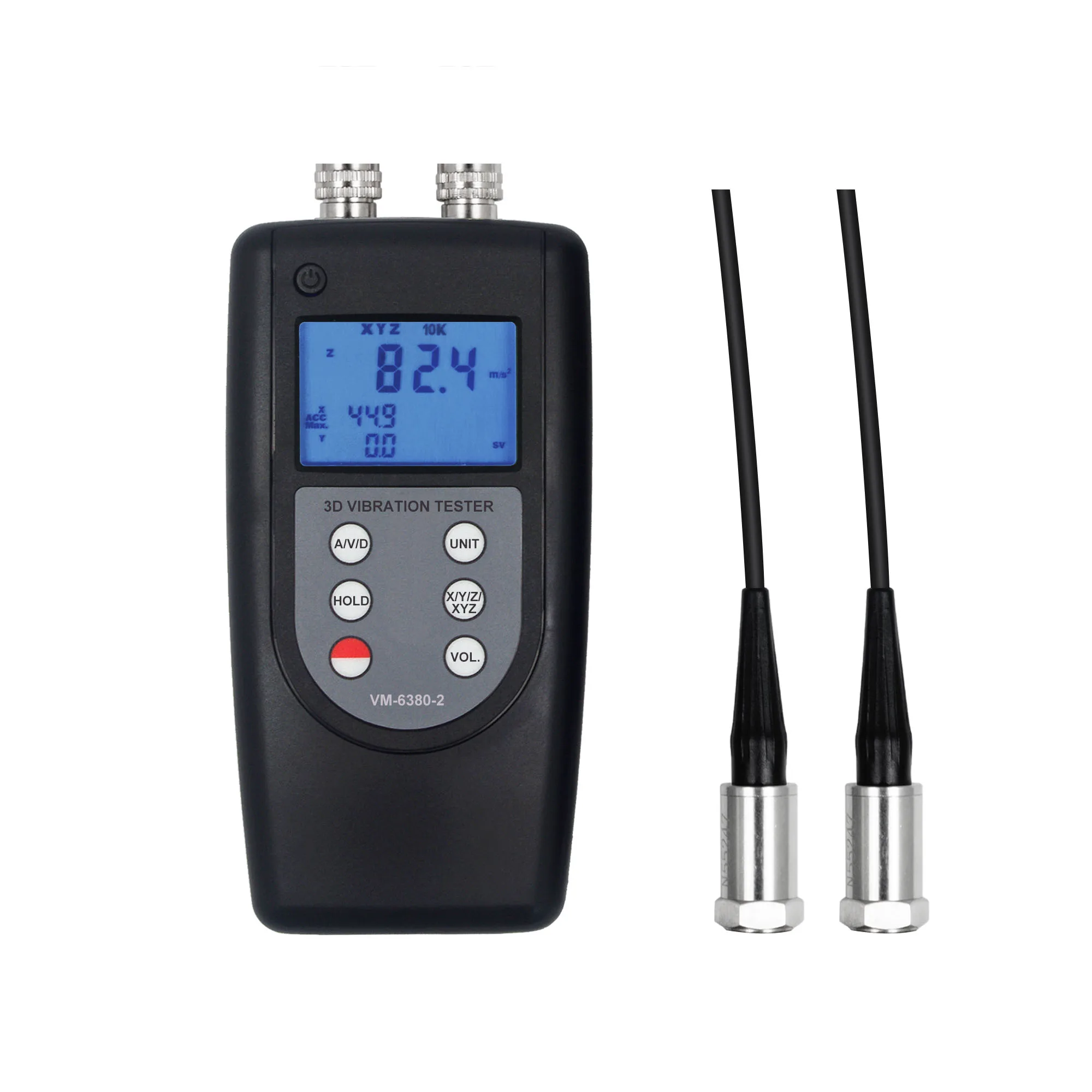 2 Channel Vibration Meter ,Dual Channel Vibration Analyzer VM-6380-2