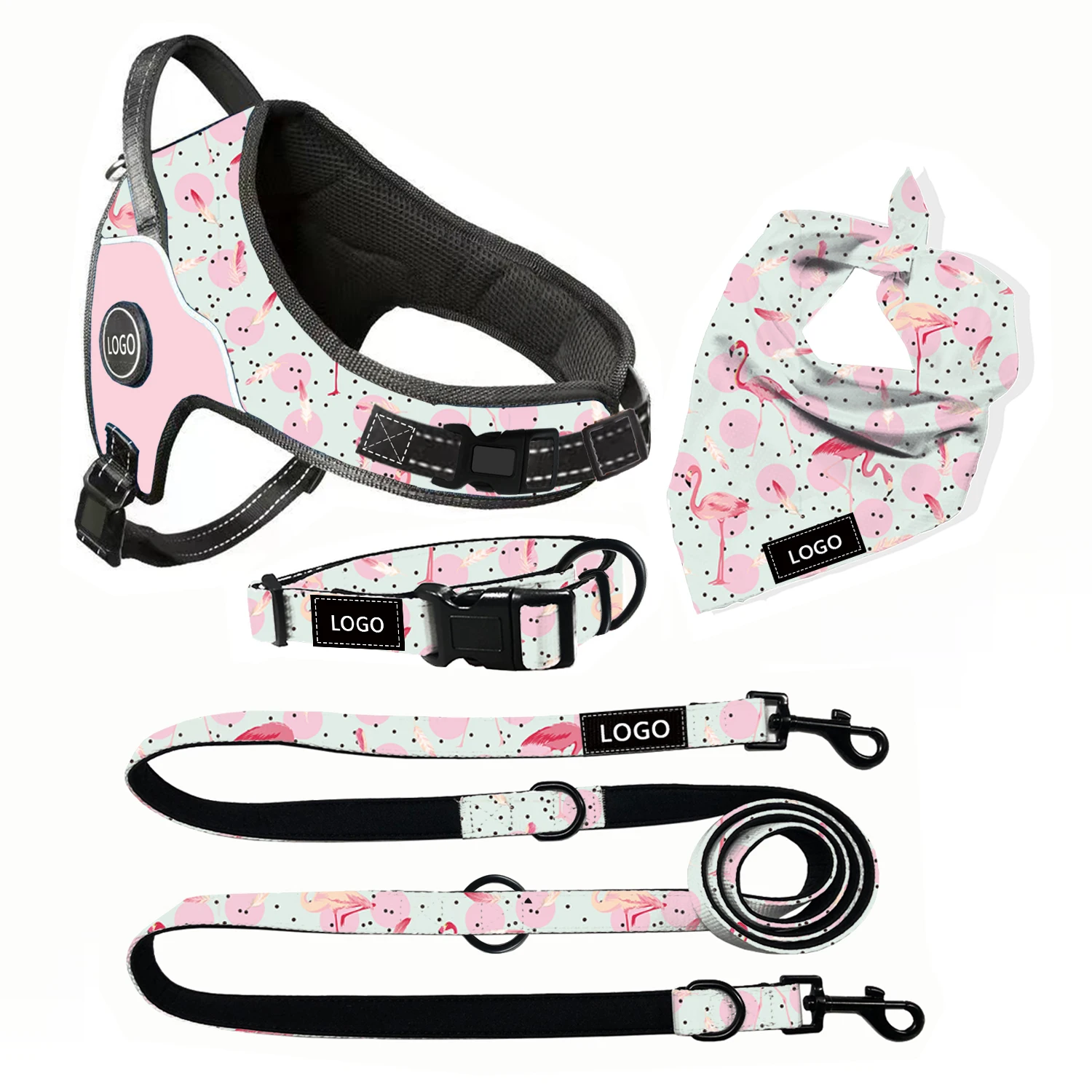 Amazon Custom Hundegeschirr Dog vest set power tactical dog harness dog chest strap easy walking with nylon handle