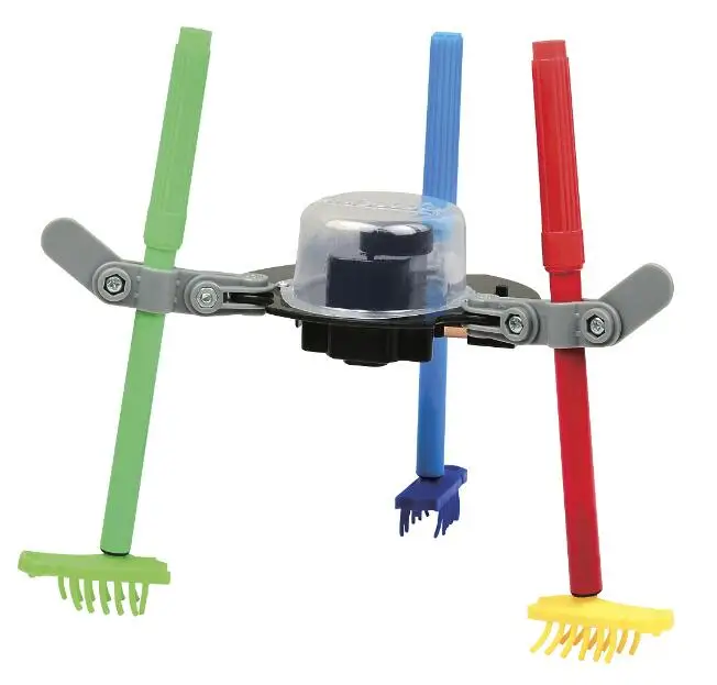 Children Creative 3 In 1 Graffiti Doodling Robot Kit DIY Science Education Assembled Robot Toys For Children