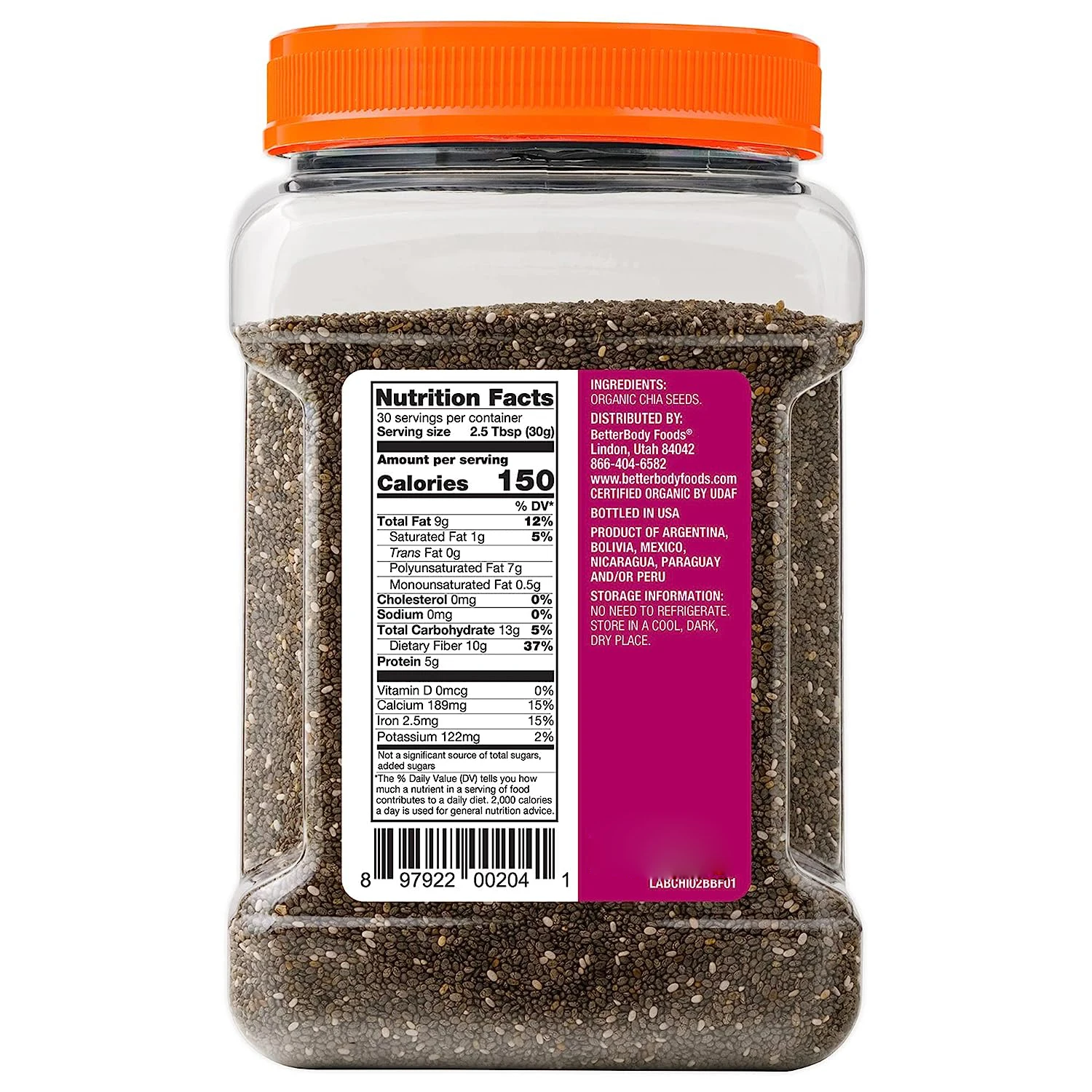 Cheap price supply 100% pure organic chia seed extract powder organic dark chia seeds chia seeds