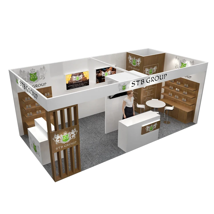 Быстрая установка Izexpo на 30 минут киоск 10x20 заказ выставочный с едой деревянный стенд для хобби автомобильный демонстрации краски