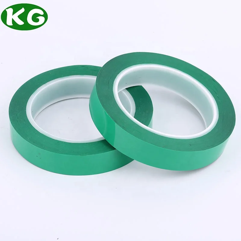 High Temperature Green Polyester Film Pet Heat Tape For Sublimation 3d Printing Powder Coating Pcb Masking