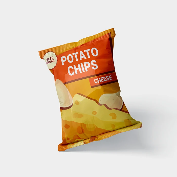 Custom Eco Friendly 30g Potato Chips Packaging 3 Side Seal Zipper Plastic Packing Bags For Chips