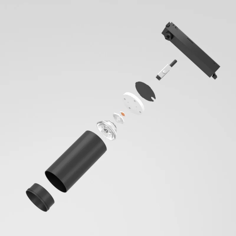 Commercial track rail lighting system 20w 30w focus spot light Dimmable adjustable Indoor Aluminum ceiling cob led track light