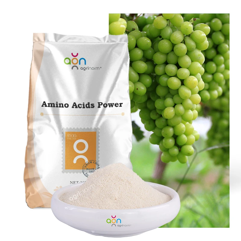 Pure 80% Amino acid powder bio organic fertilizer 100% water solubility amino acid from plants
