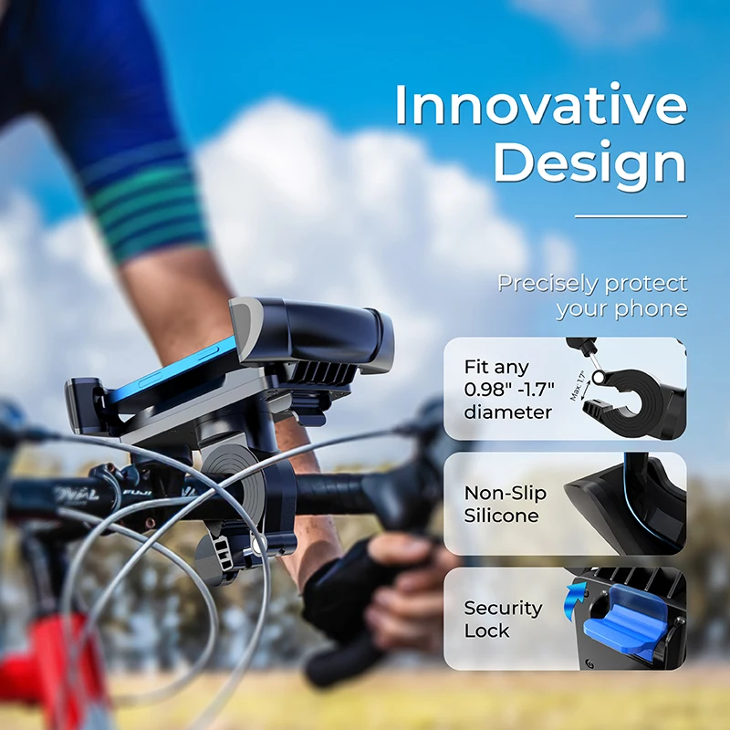 Volant Roc Free Shipping Waterproof Adjustable Shockproof Handlebar Bicycle Motorcycle Mobile Smart Phone Mount