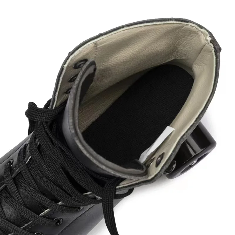 New premium leather professional roller skate rental quad rink rental skates with 2 color 32-49 size